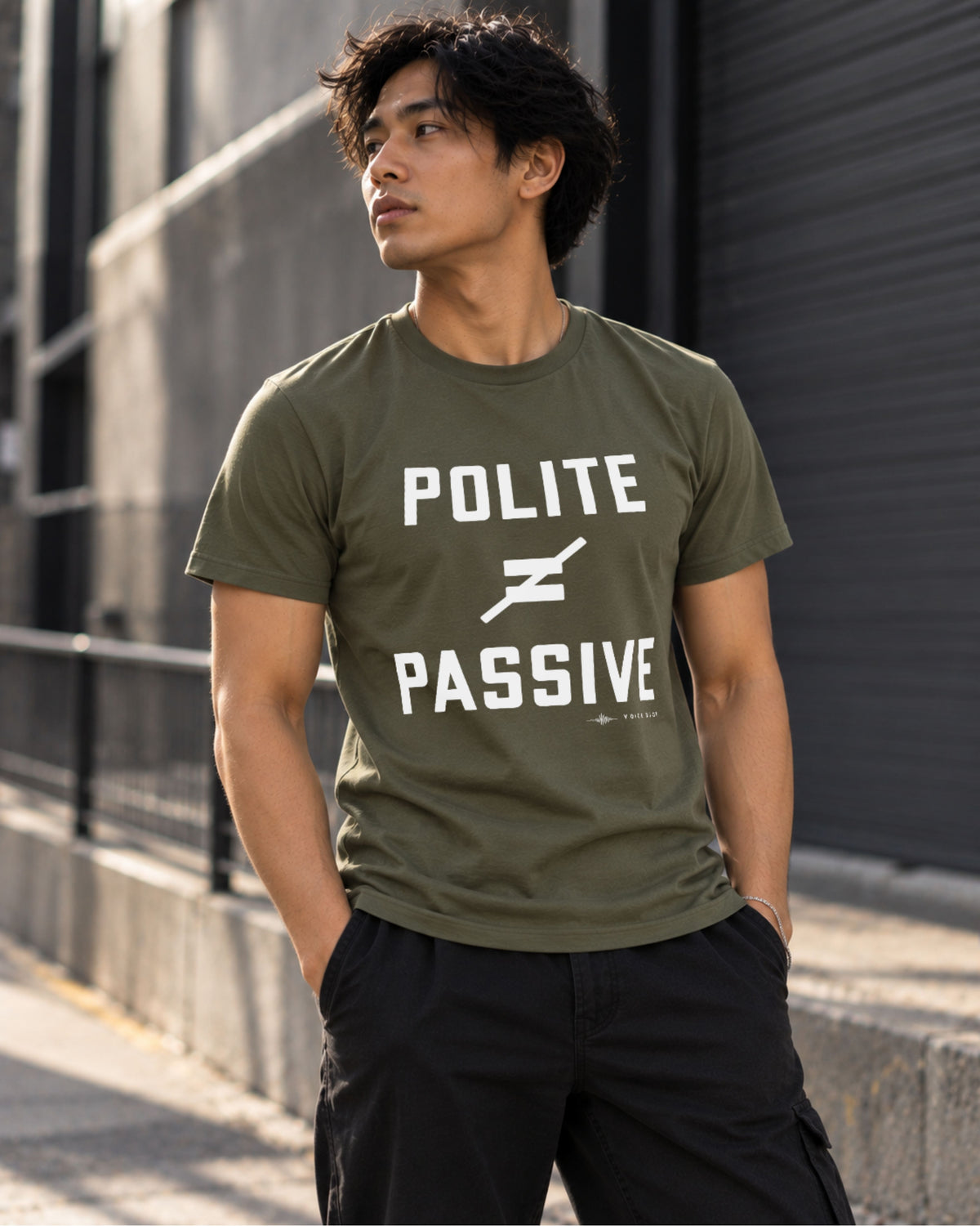 Polite Does Not Equal Passive T-Shirt