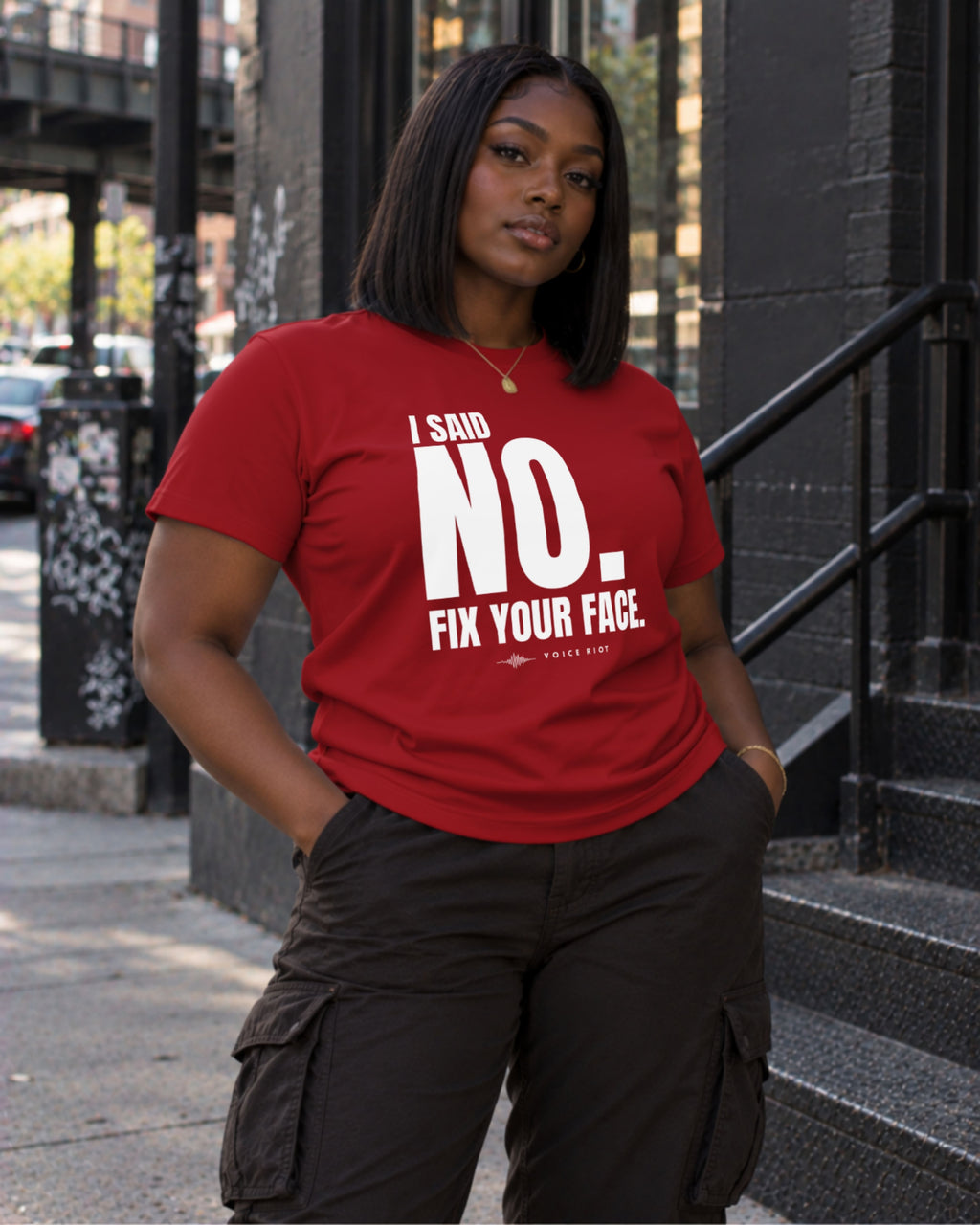 I Said No. Fix Your Face T-Shirt
