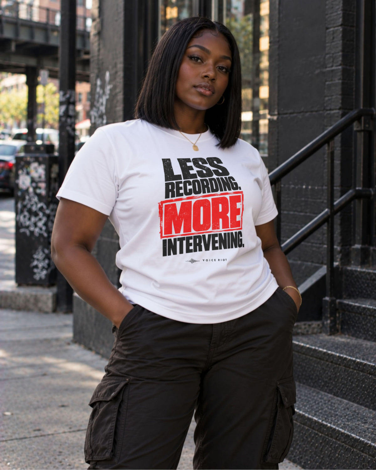 Less Recording More Intervening T-Shirt